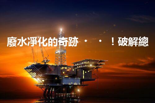 廢水凈化的奇跡！破解總氮難題，助你擁有清澈水源！